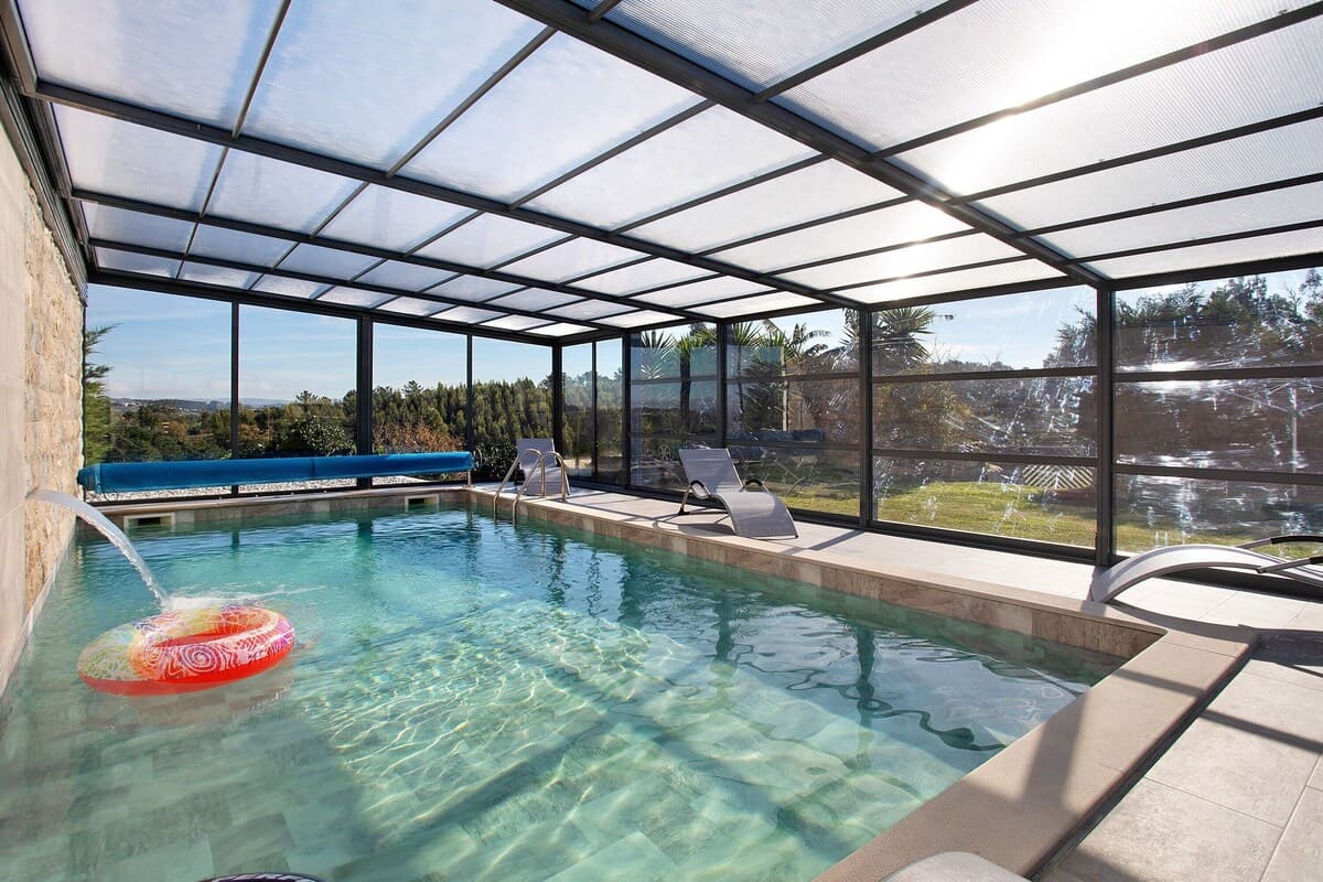 Villa Mila heated pool jacuzzi mountain view Salir de Matos