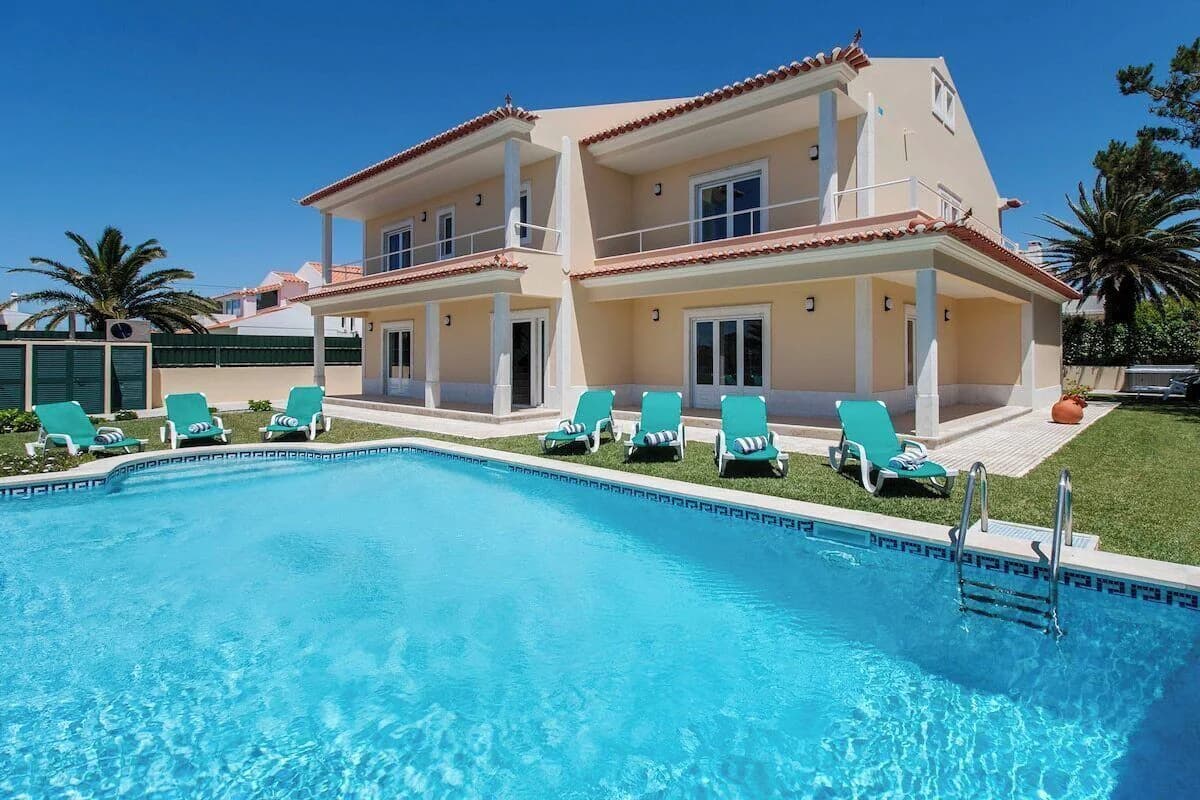 Villa Salsa pool jacuzzi garden BBQ near beach Mafra Ericeira