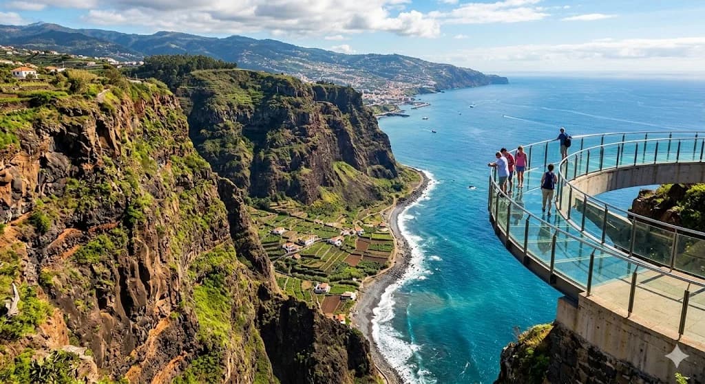 Madeira clifftop villa Atlantic ocean views infinity pool