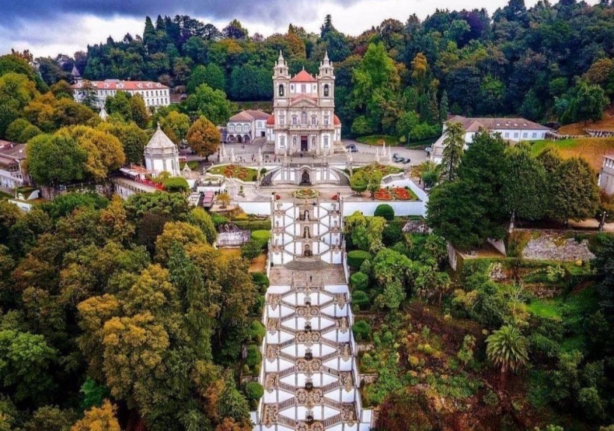 Braga — Bom Jesus sanctuary baroque staircase Portugal